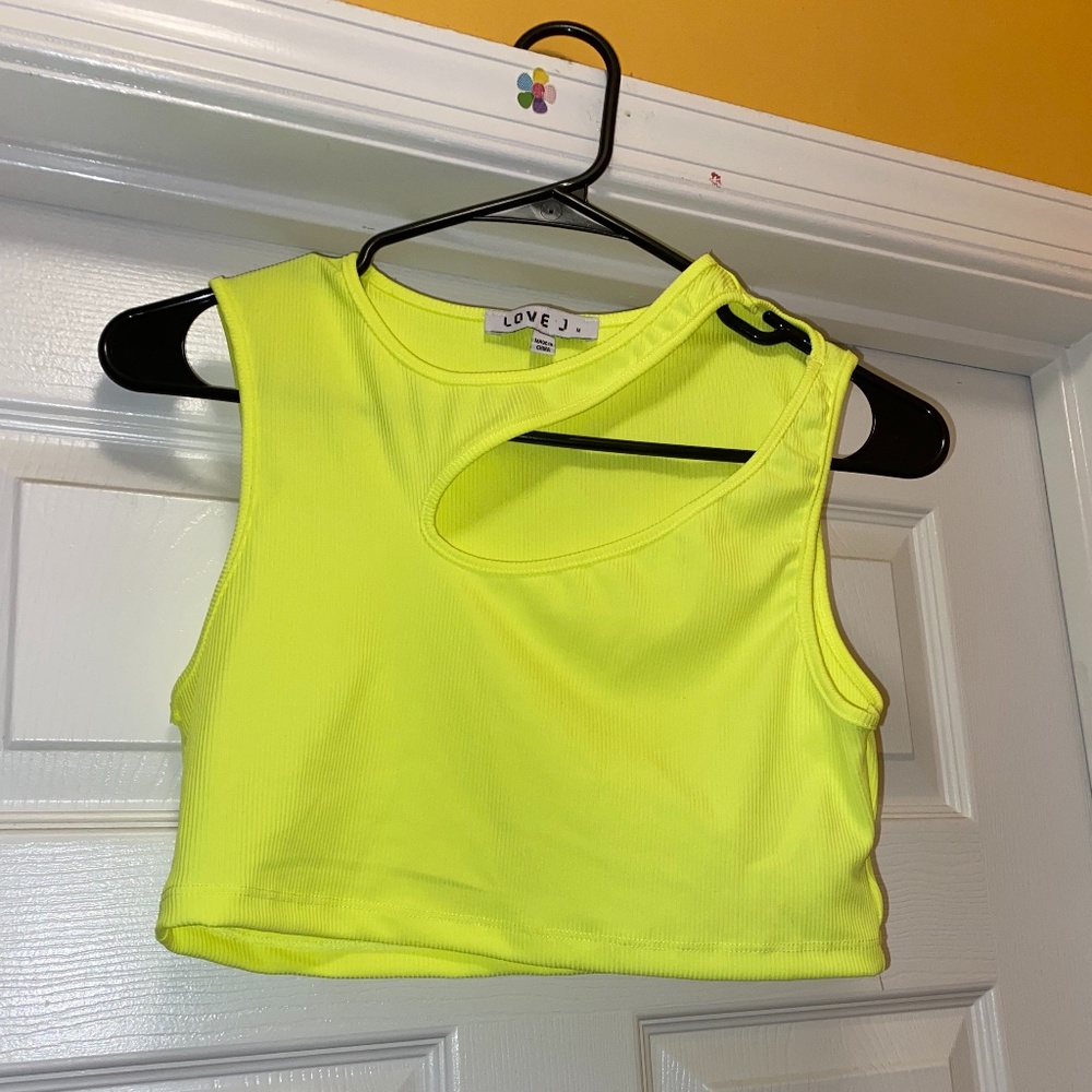 Neon crop top